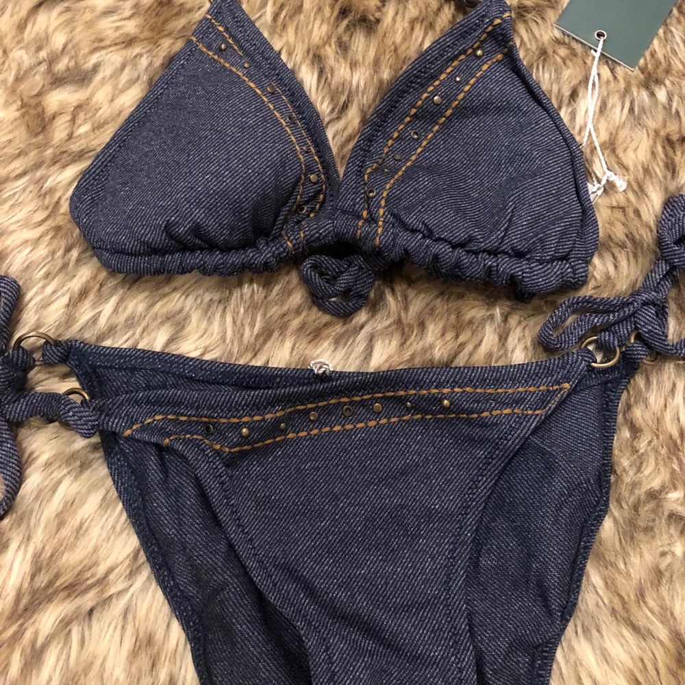 NWT 1 Sol bikini-Jean w/ Copper Threadwork